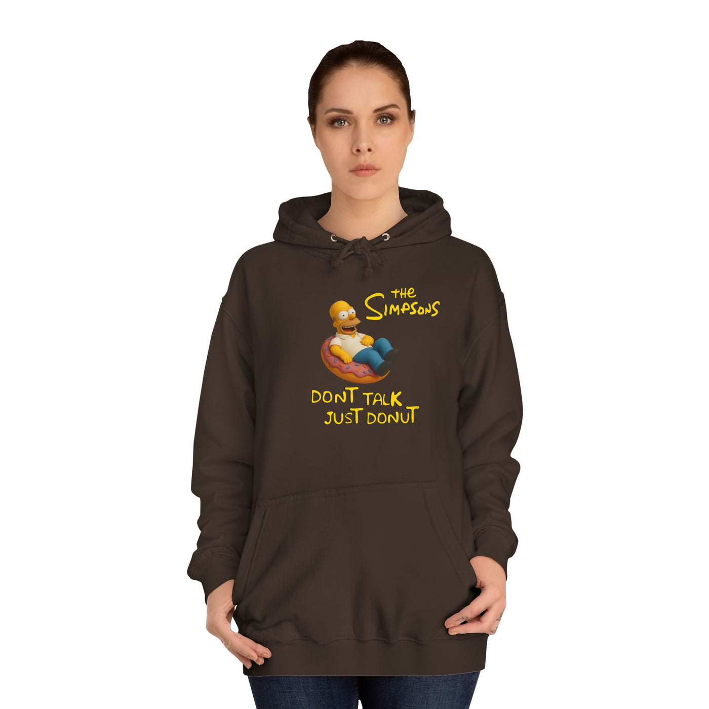 Funny Donut Lover Hoodie, Unisex College Hoodie, The Simpsons