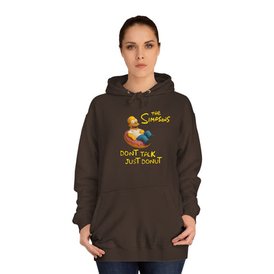 Funny Donut Lover Hoodie, Unisex College Hoodie, The Simpsons