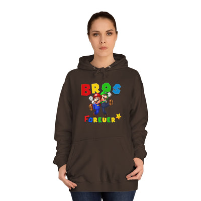 Super Bros College Hoodie, Unisex Gaming Hoodie