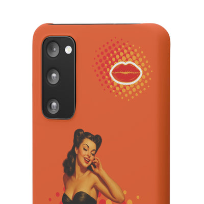 Retro Pin-Up - Handyhülle - Snap Case - Bold 'Wow' Design