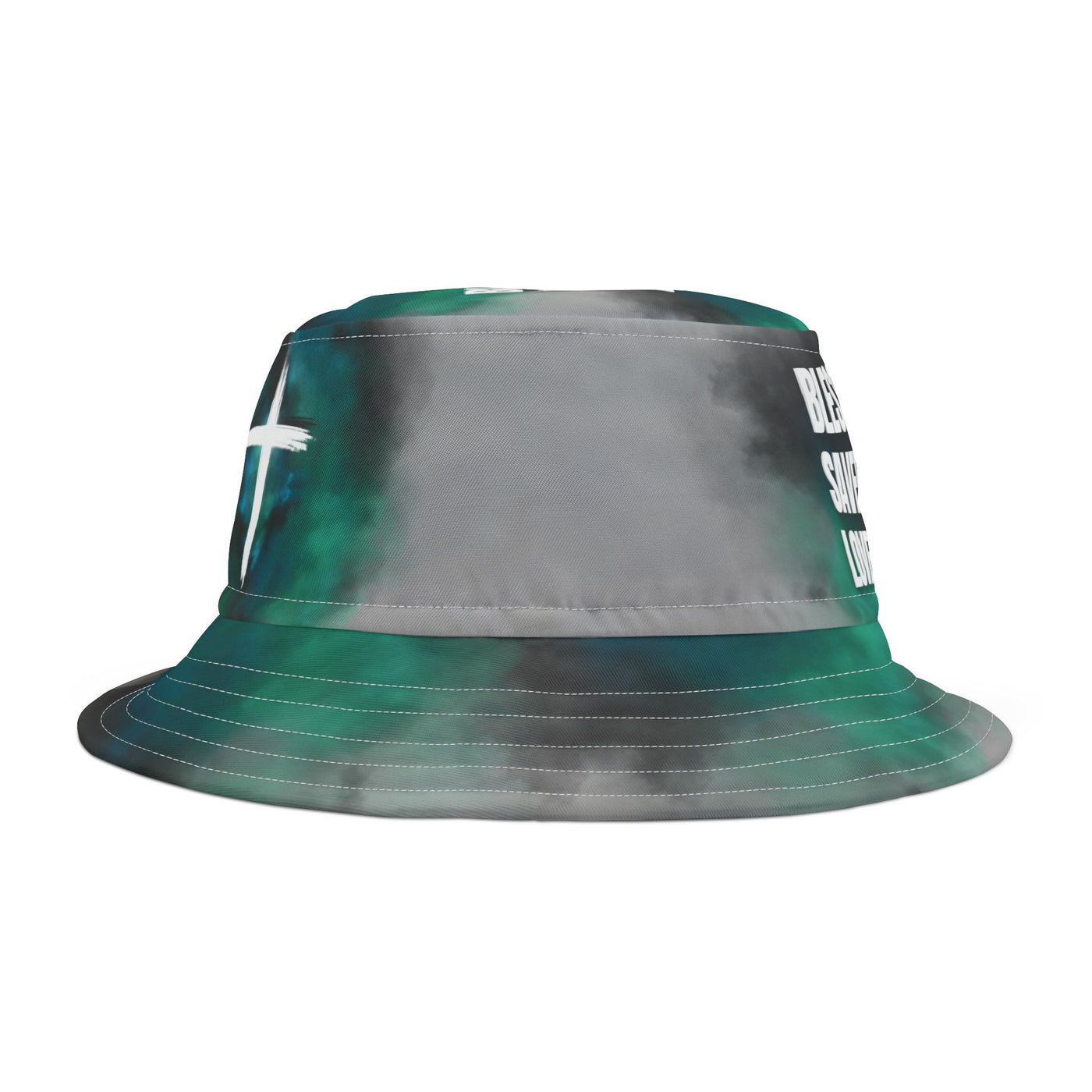 Blessed Saved Loved - Christian - Christlich - Jesus - Gott Hat- Fischerhut