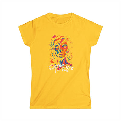 Spread love not hate Artistic T Shirt Colorful Abstract Design