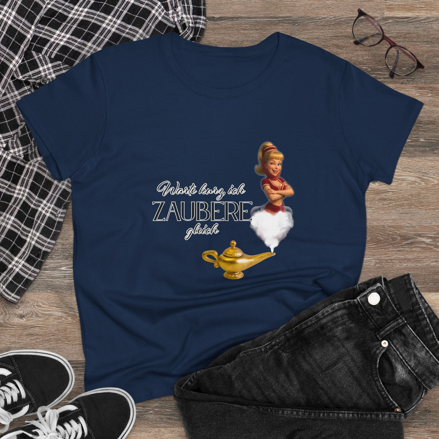 Women's Magic T-Shirt - bezaubernde Jeannie - Warte, ich zaubere gleich