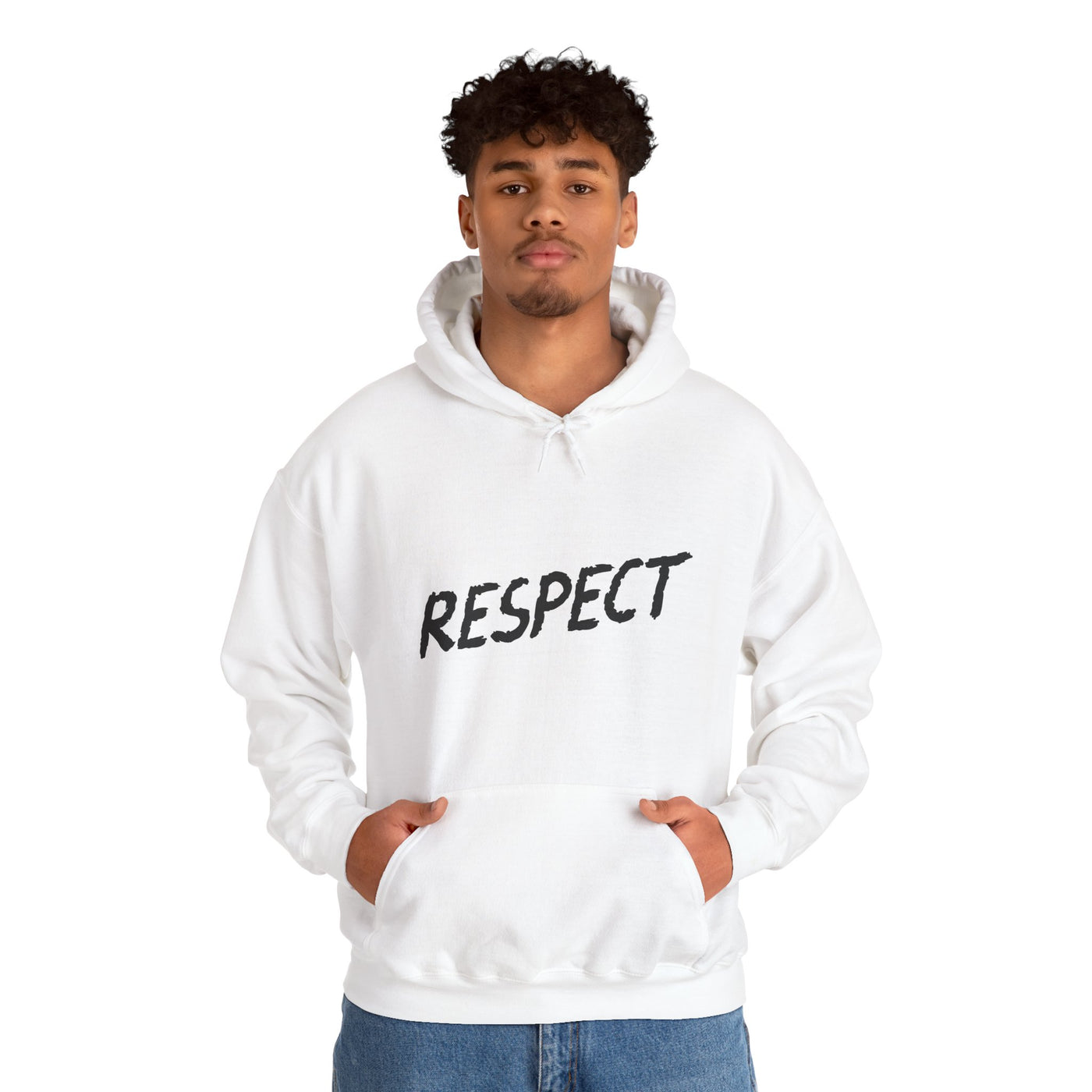 Respect Unisex Hooded Sweatshirt, Streetwear Hoodie
