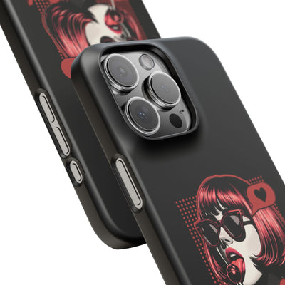 Retro Girl Snap Case Handyhülle