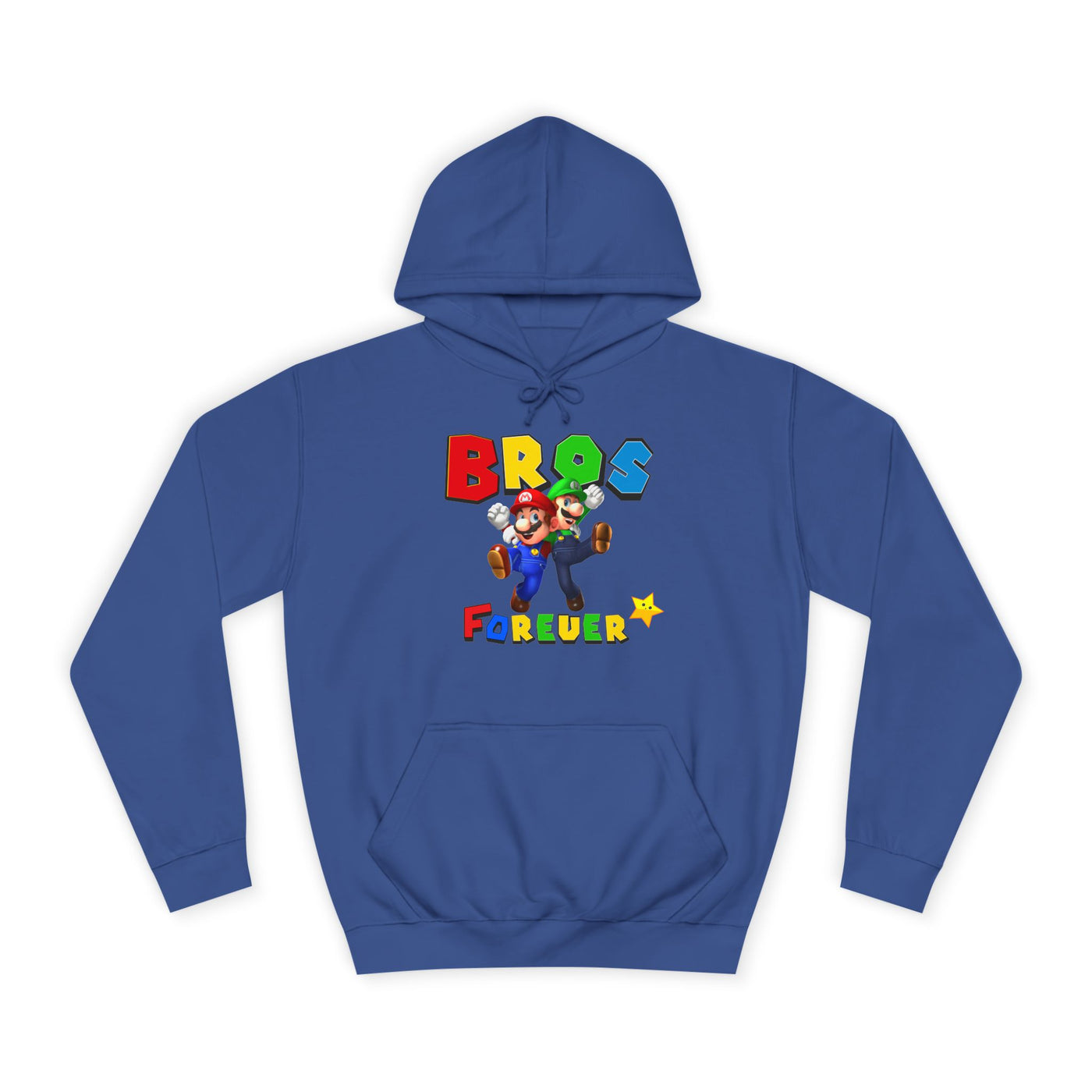 Super Bros College Hoodie, Unisex Gaming Hoodie