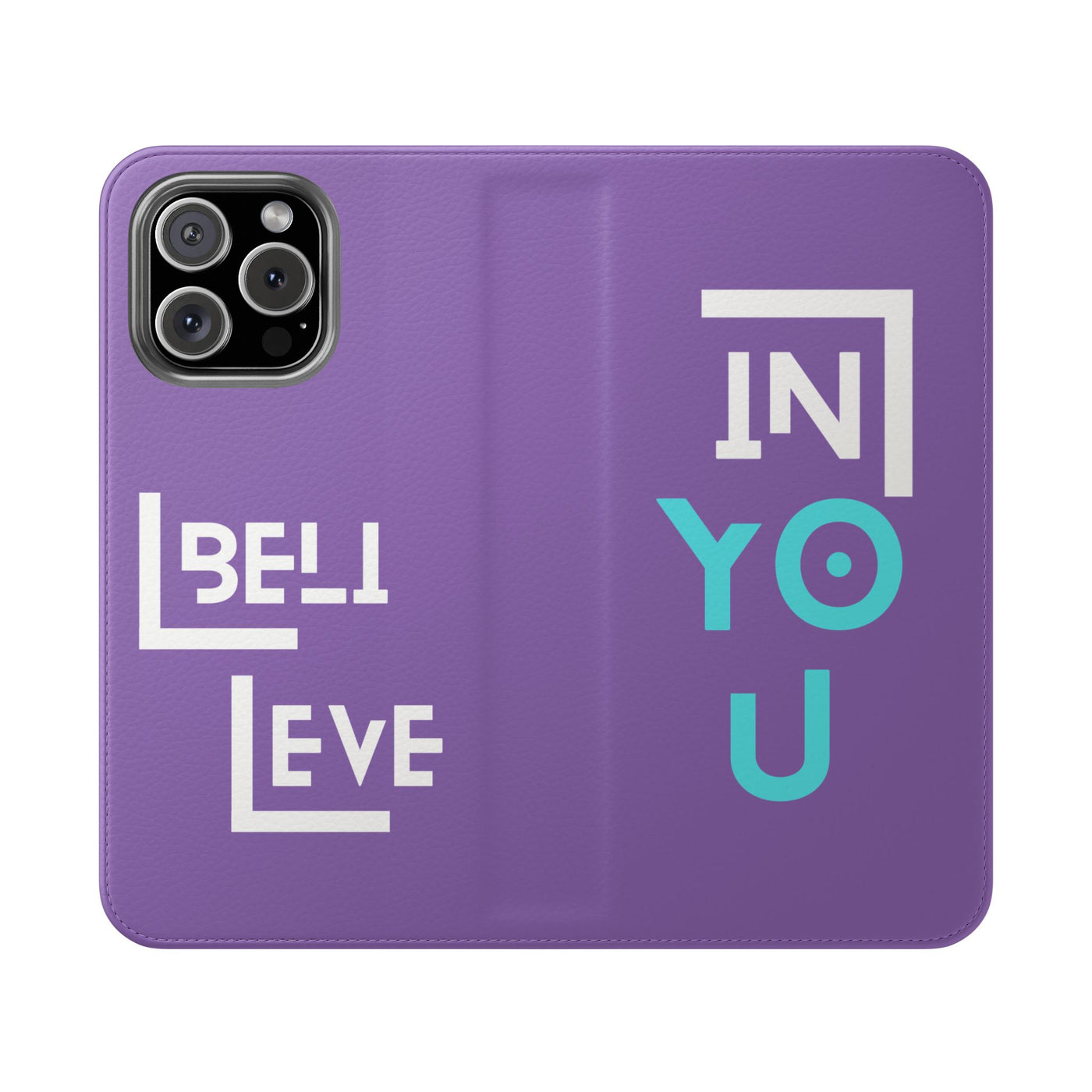Handyhülle - inspirational Flip Case - 'Believe in You' Phone Cover