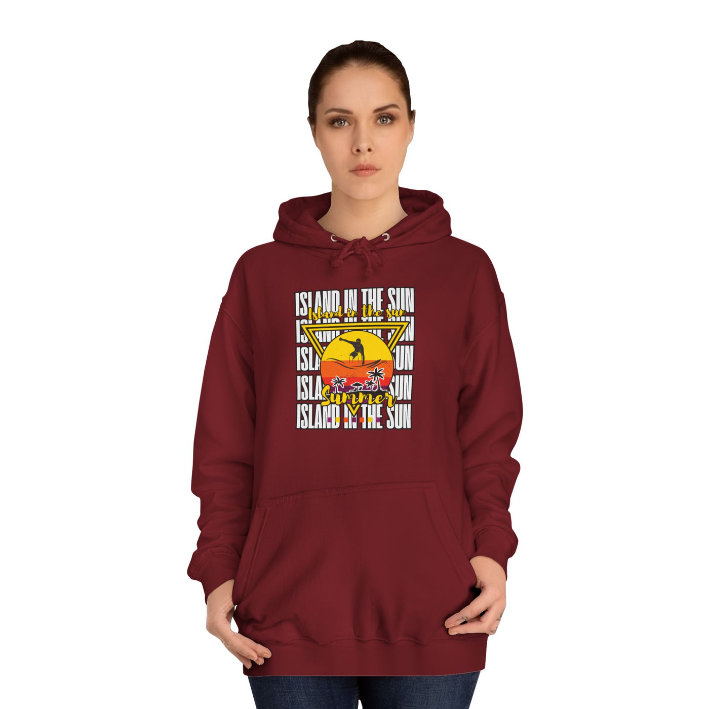 Vibrant College Spirit Hoodie, Unisex College Hoodie
