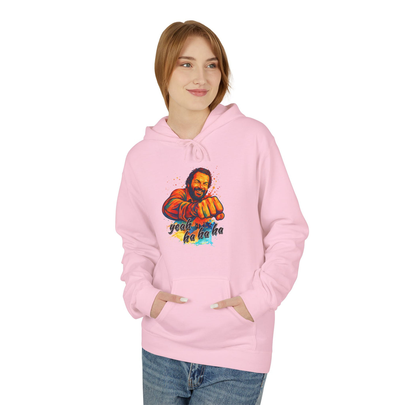Bud Spencer Unisex Hoodie with 'Yeah Hahaha' Design