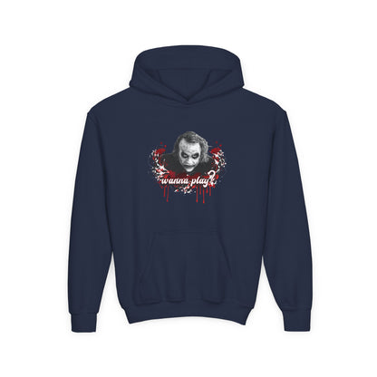 Joker "wanna play" College Hoodie Teeny