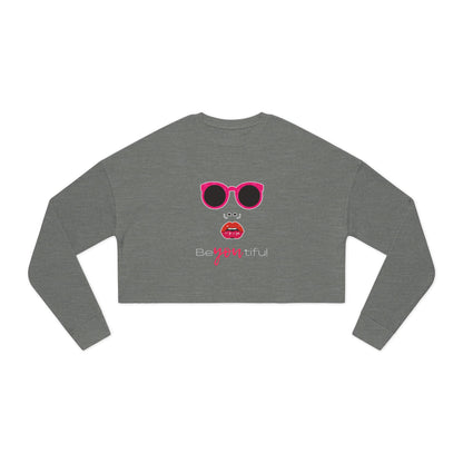 Chic Cropped Sweatshirt - Be You, Be Beautiful, Trendy Apparel, Gifts for Her, Casual Style, Fashion Statement