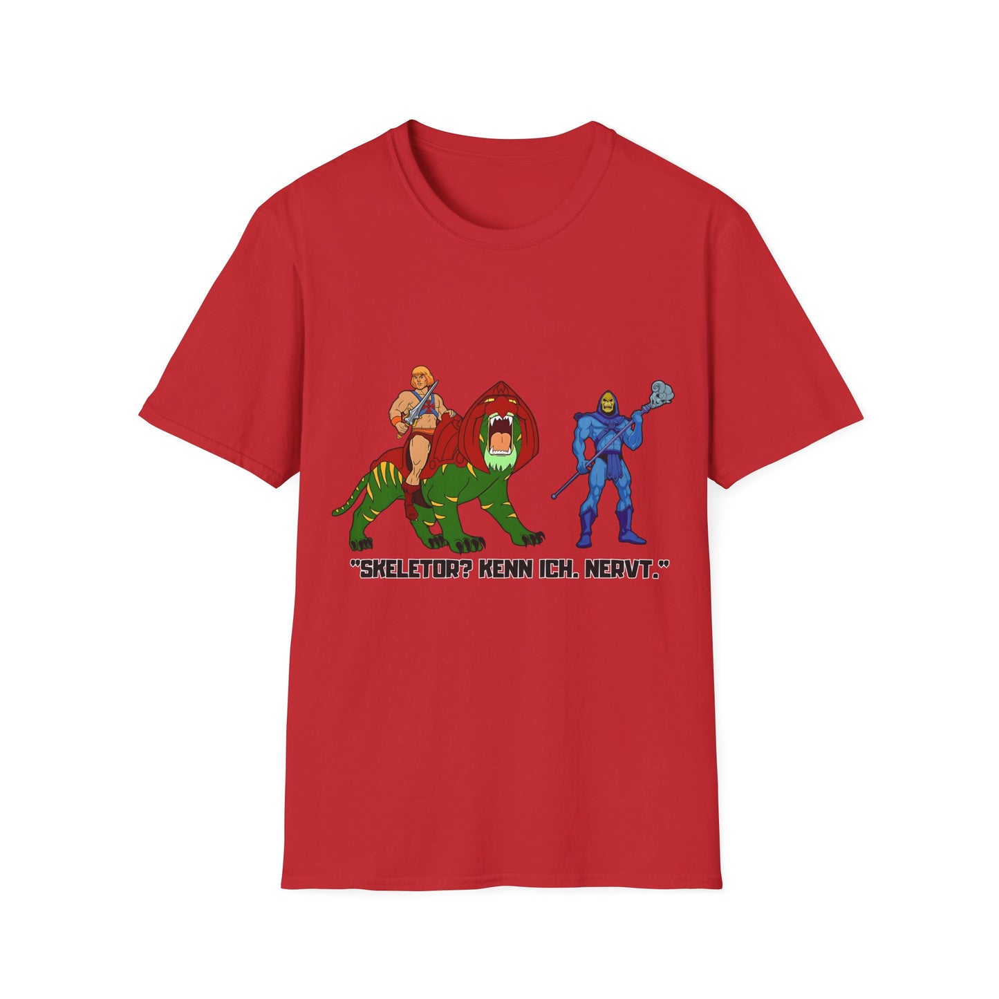 He-Man Retro Graphic Tee, Unisex Softstyle Shirt for Fans, Vintage Cartoon Apparel, Gift for Geeks, Nostalgic T-Shirt