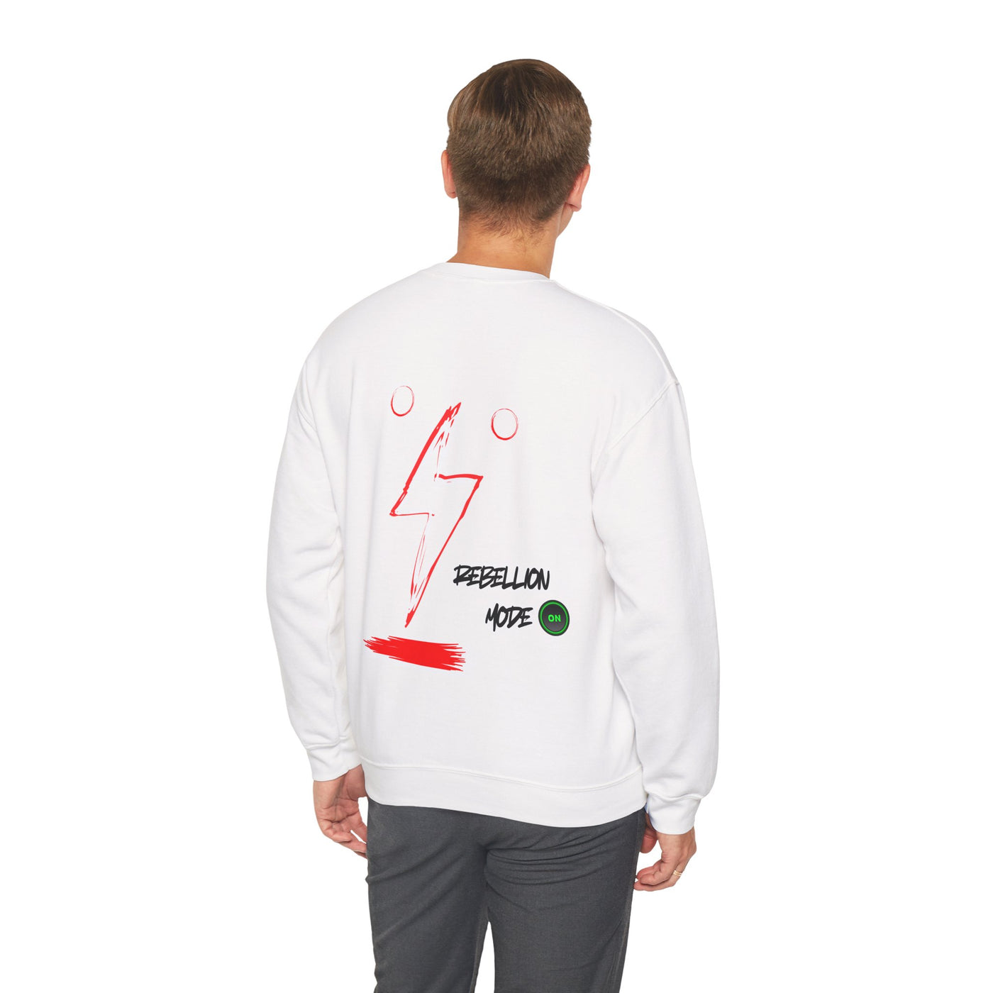 Rebellion Mode on Sweatshirt unisex