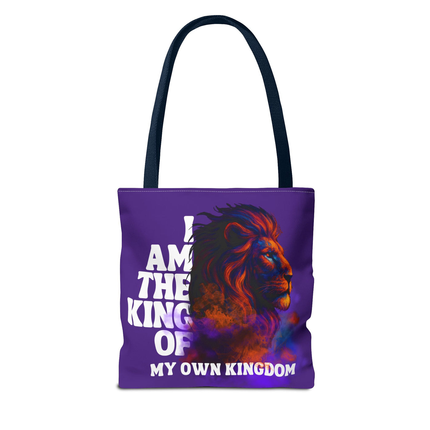 Regal Lion Tote Bag - I Am the King of My Own Kingdom, Canvas Bag,