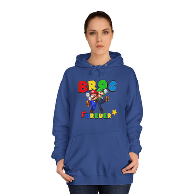 Super Bros College Hoodie, Unisex Gaming Hoodie