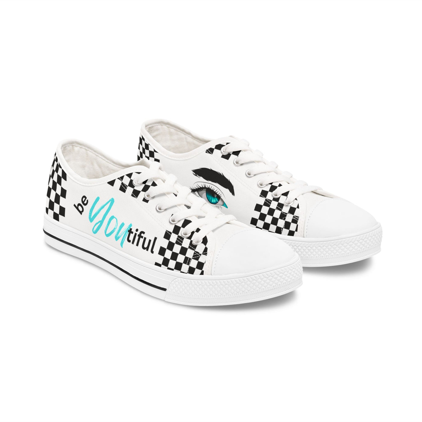 Be-You-tiful Checkered Low Top Sneakers