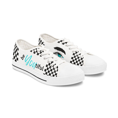 Be-You-tiful Checkered Low Top Sneakers