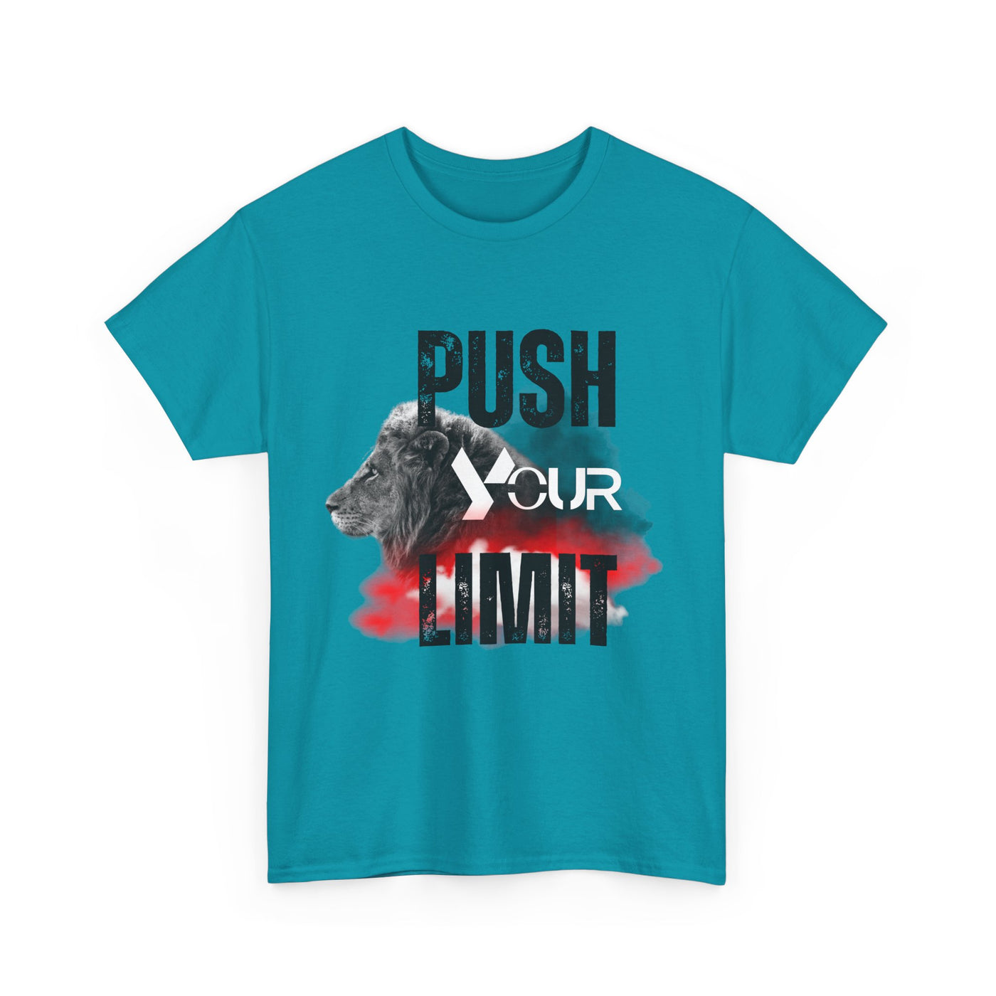 Motivational Unisex Heavy Cotton Tee - "Push Your Limit"