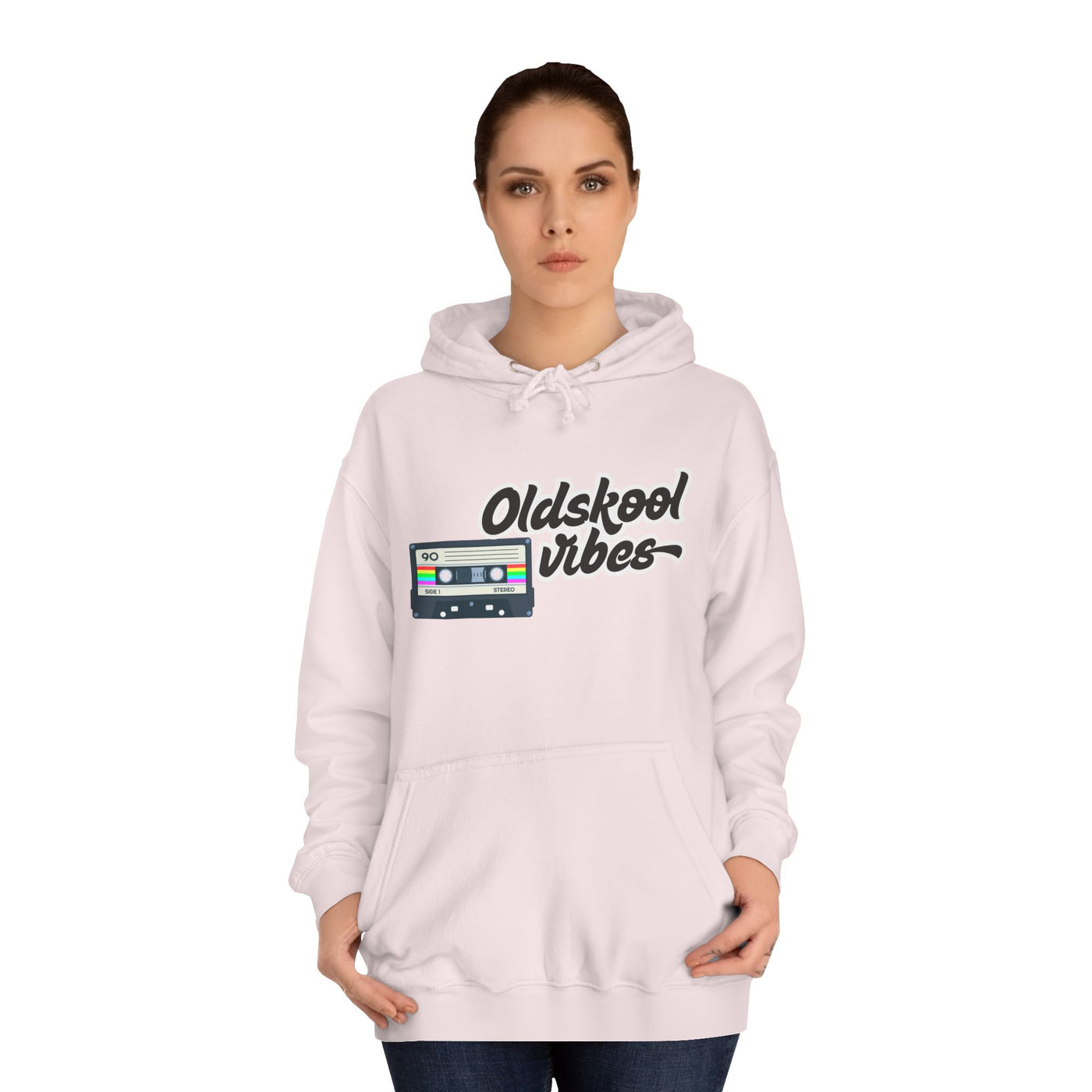 Oldskool Vibes- Hooded Sweatshirt - 'Oldskool' Graphic