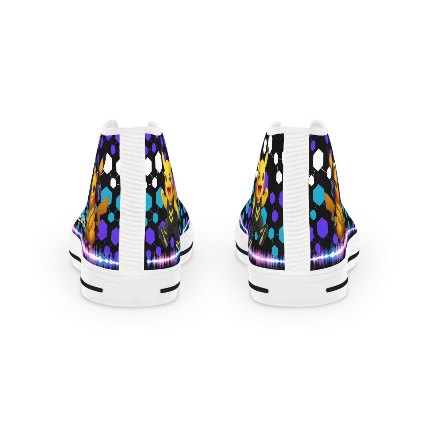 Techno Rave-Chu Pokemon Top Sneakers Footwear for Casual Wear, Gifts, Festivals, Street Style