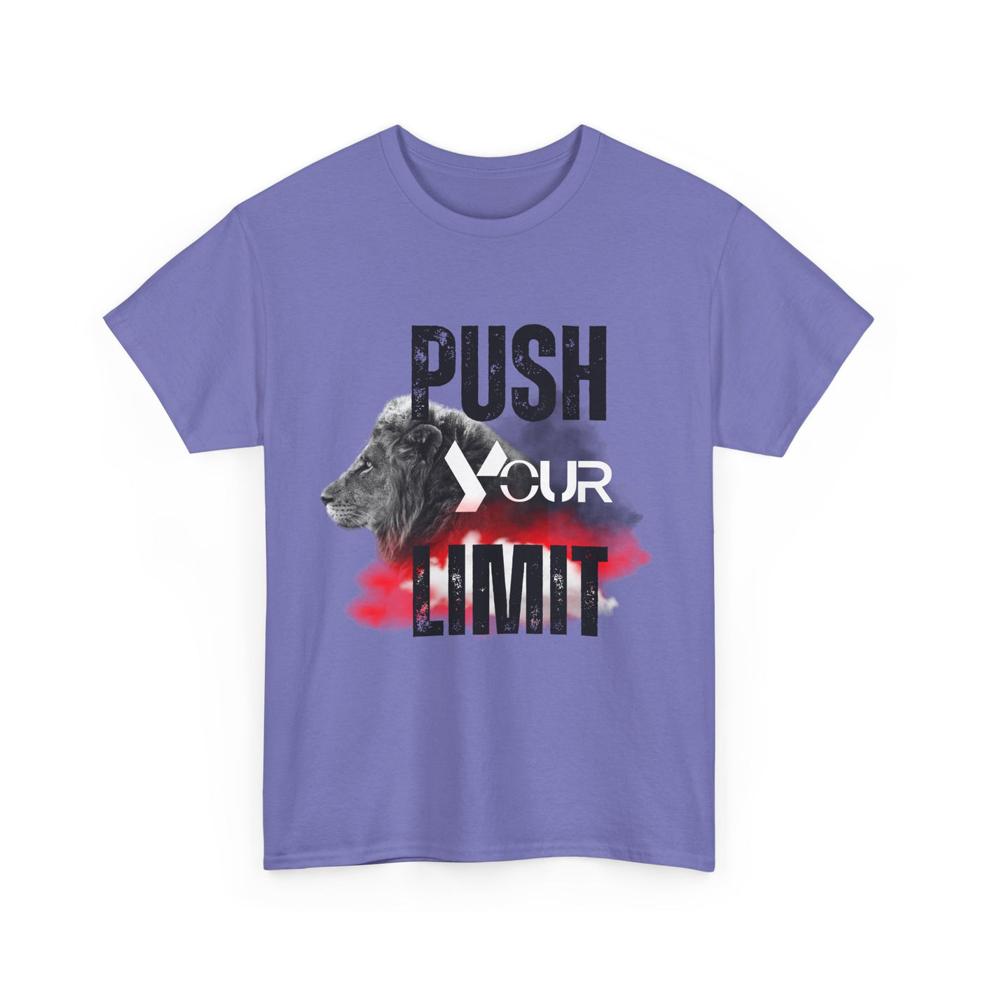 Motivational Unisex Heavy Cotton Tee - "Push Your Limit"
