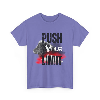 Motivational Unisex Heavy Cotton Tee - "Push Your Limit"