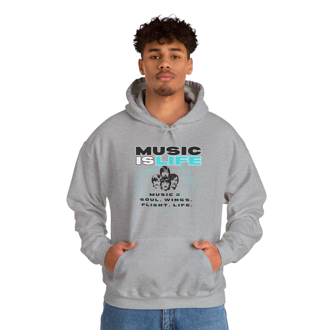 Music is Life Hoodie - Unisex Heavy Blend™ Sweatshirt