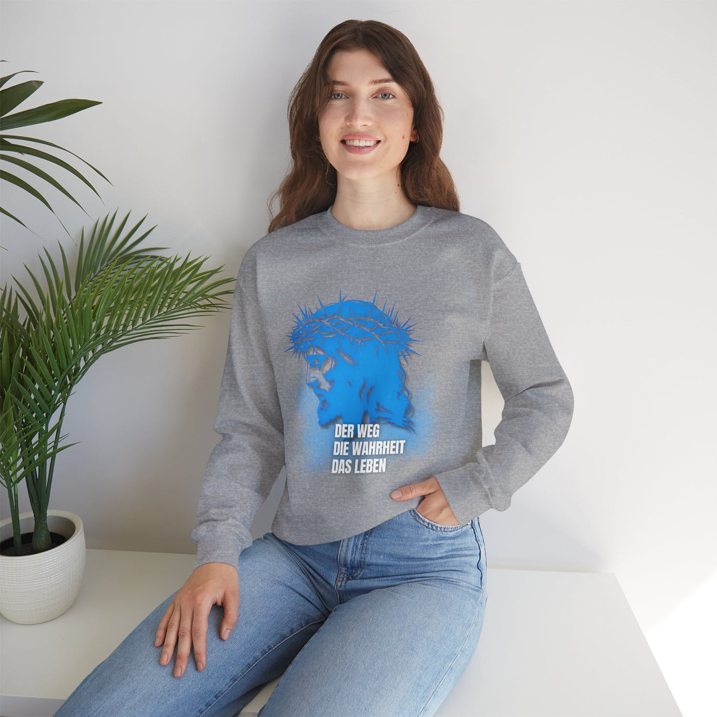 Sweatshirt Jesus "Der Weg - Die Wahrheit - Das Leben"