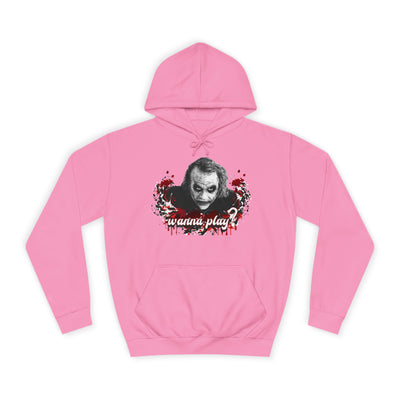 Joker "wanna play" college hoodie