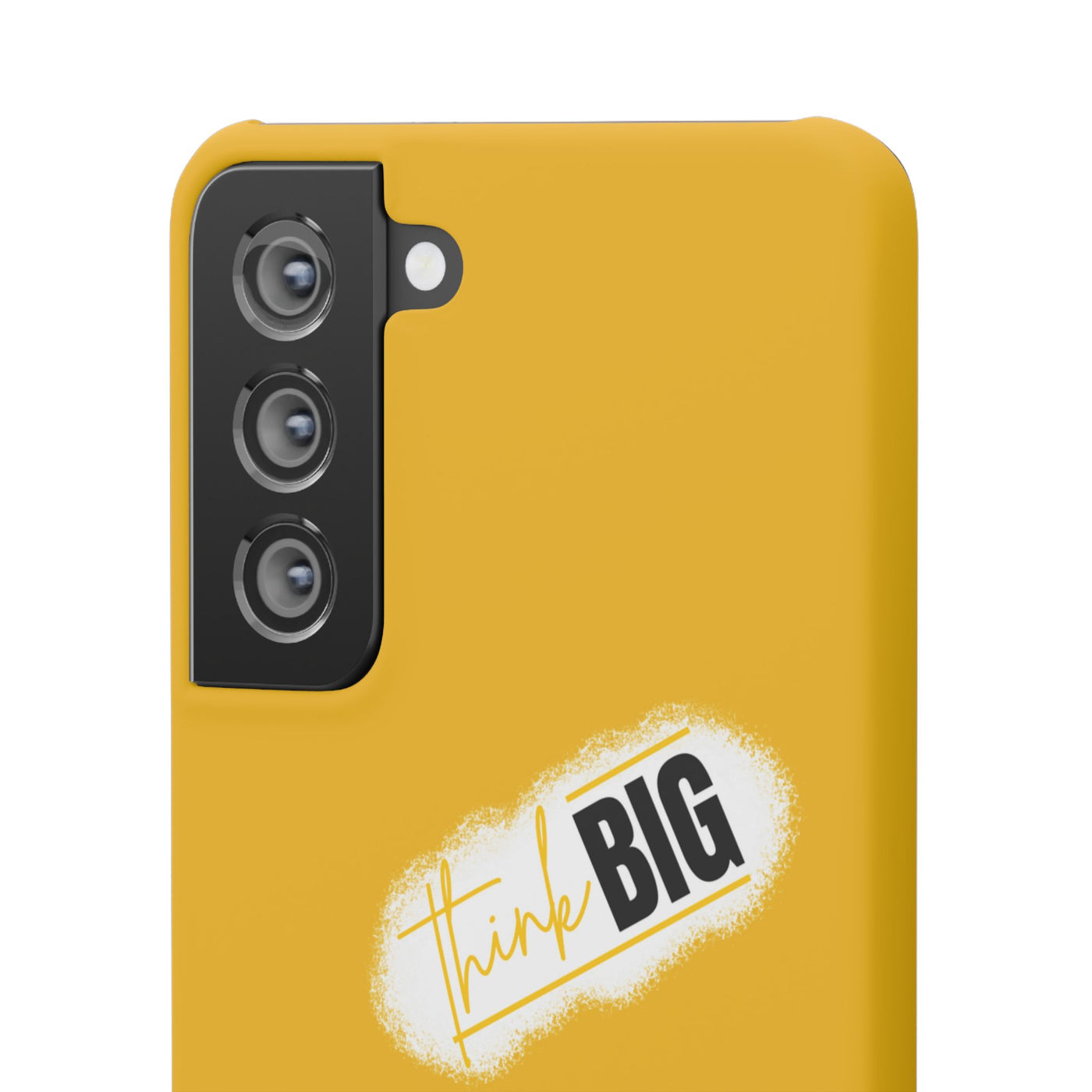 Handyhülle gelbe - Yellow Snap Case - 'Think BIG' for Motivated Individuals