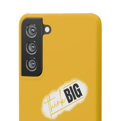 Handyhülle gelbe - Yellow Snap Case - 'Think BIG' for Motivated Individuals