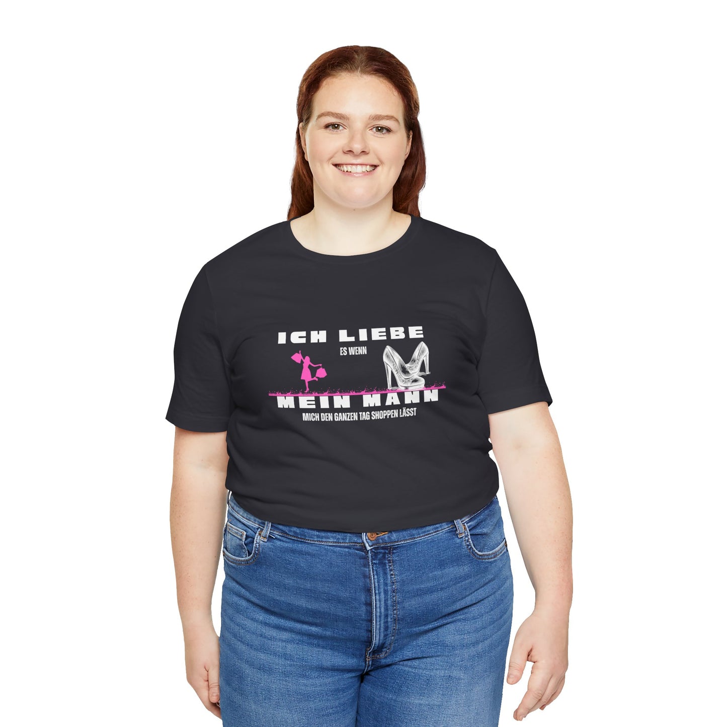 I Love My Husband "Shopping" Unisex Jersey Short Sleeve Tee