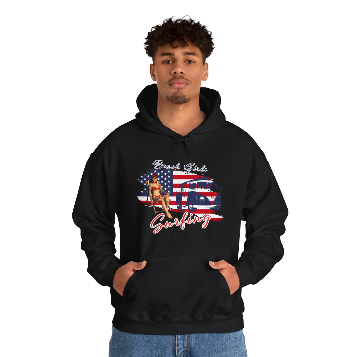 Beach Girls Surfing USA Hoodie