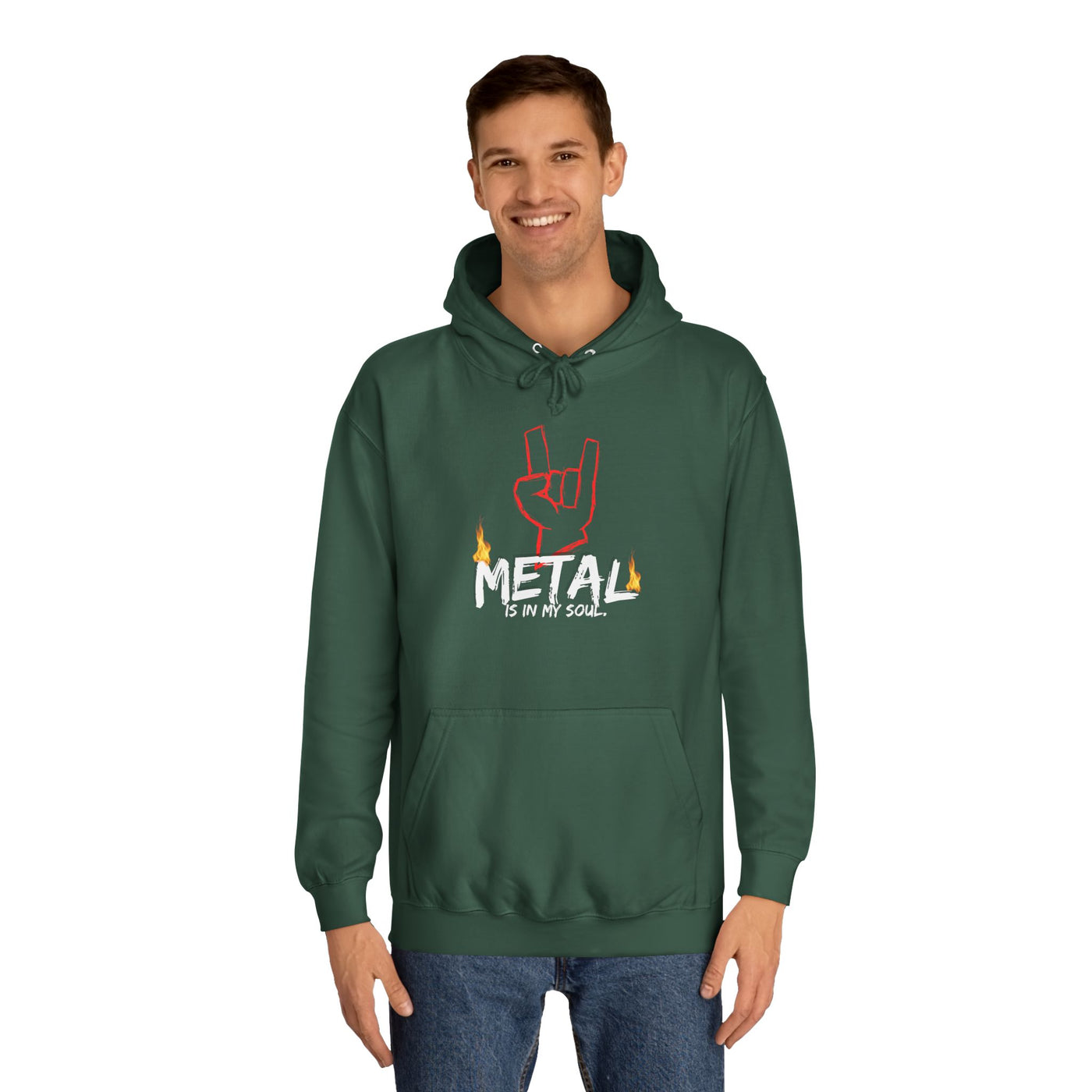 "Metal" Music Unisex College Hoodie