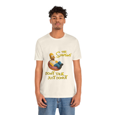 The Simpsons Donut Lover Tee - Funny Graphic T-Shirt -unisex