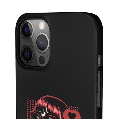 Retro Girl Snap Case Handyhülle