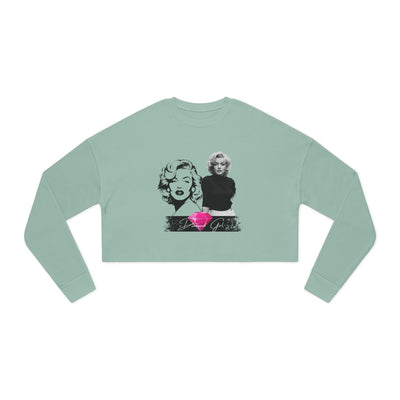 Chic Marilyn Monroe Cropped Sweatshirt for Women - Trendy and Stylish
