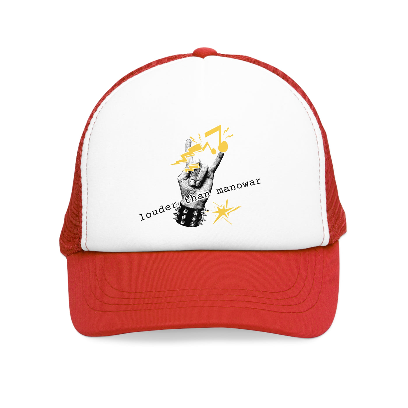 Punk Mesh Cap "louder than manowar"