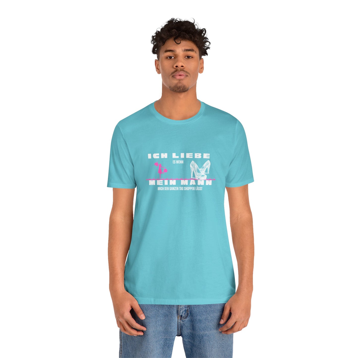 I Love My Husband "Shopping" Unisex Jersey Short Sleeve Tee
