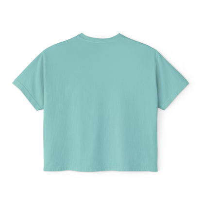 Women's Boxy Tee - "Within Darkness, There is Light" Cozy Cartoon Tee Anime