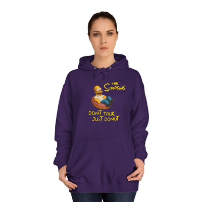 Funny Donut Lover Hoodie, Unisex College Hoodie, The Simpsons