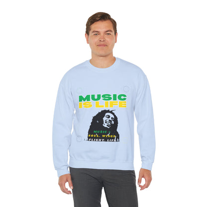 Music Is Life Bob Raggae Sweatshirt