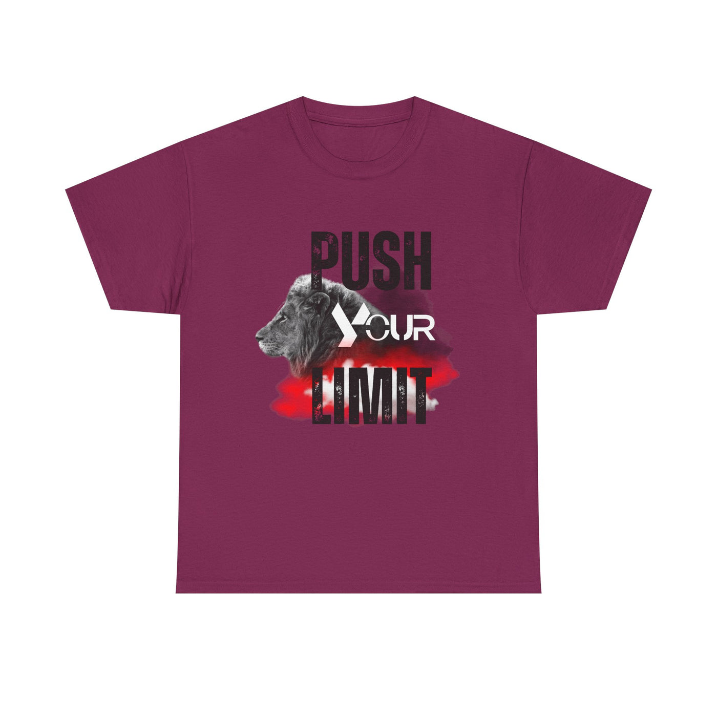 Motivational Unisex Heavy Cotton Tee - "Push Your Limit"
