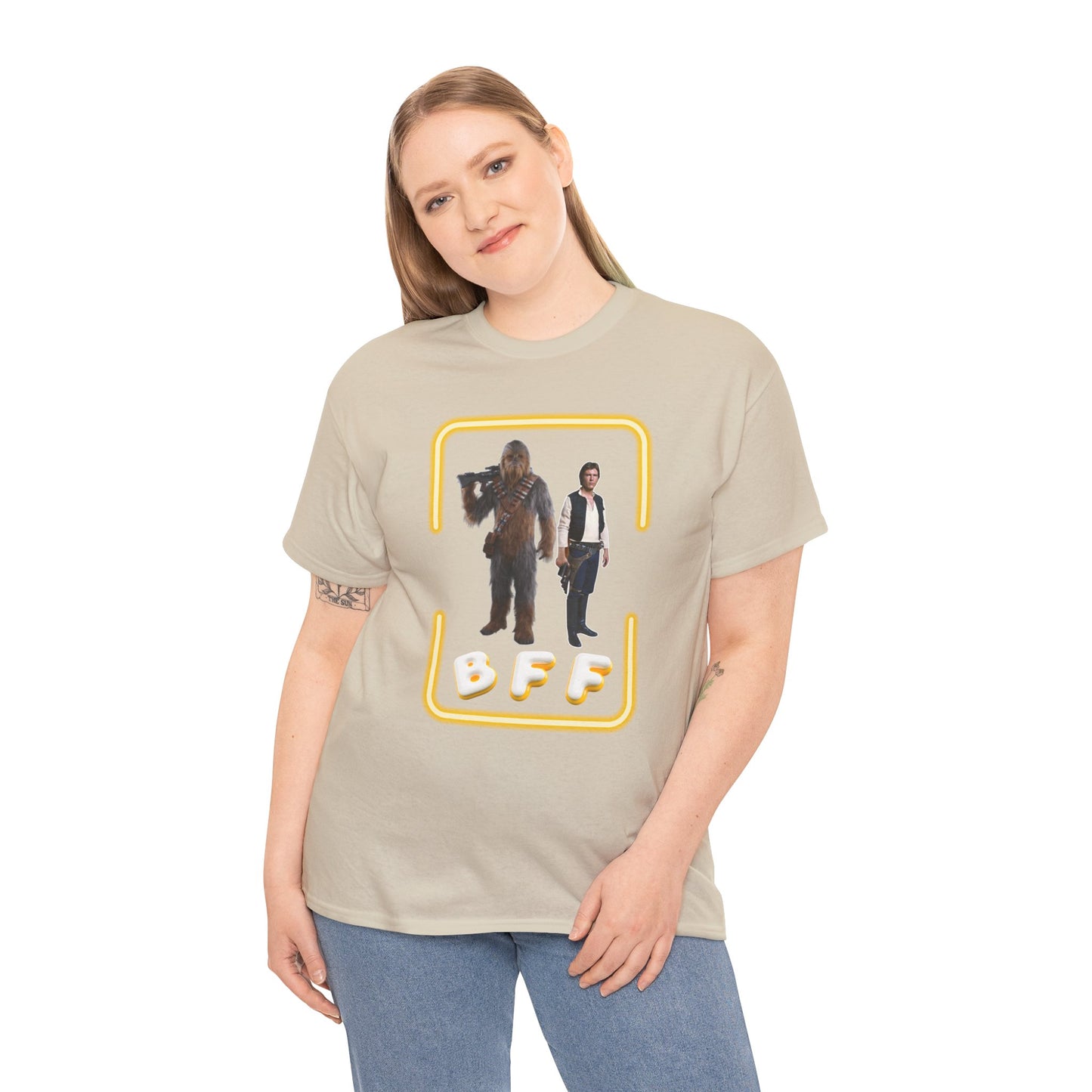 BFF Chewbacca & Han Solo Unisex Heavy Cotton Shirt
