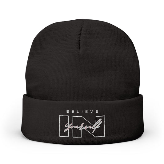Knit Beanie  Mütze Believe in yourself