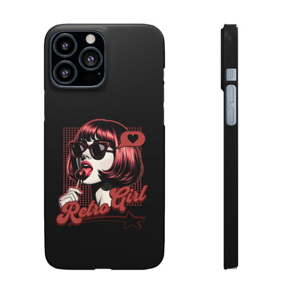 Retro Girl Snap Case Handyhülle