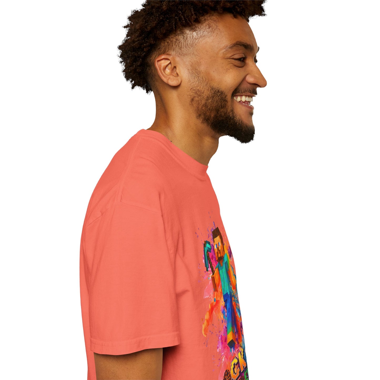 Colorful Gamer T-Shirt - Back to Different Minecraft Design