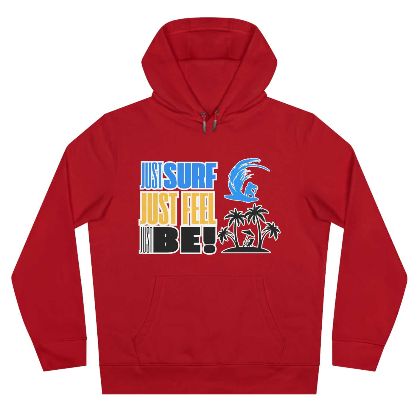 Just Surf Hooded Sweatshirt - Perfect for Beach Lovers and Surf Enthusiasts