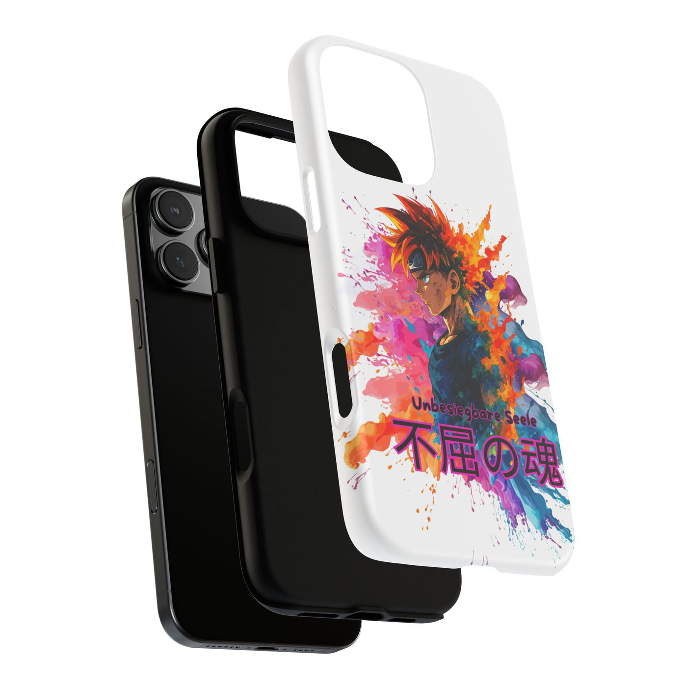 "unbesiegbare Seele" Tough Cases - Colorful Anime Phone Case Handyhülle