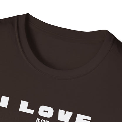 Minimalist Red Graphic Unisex T-Shirt - I love my wife